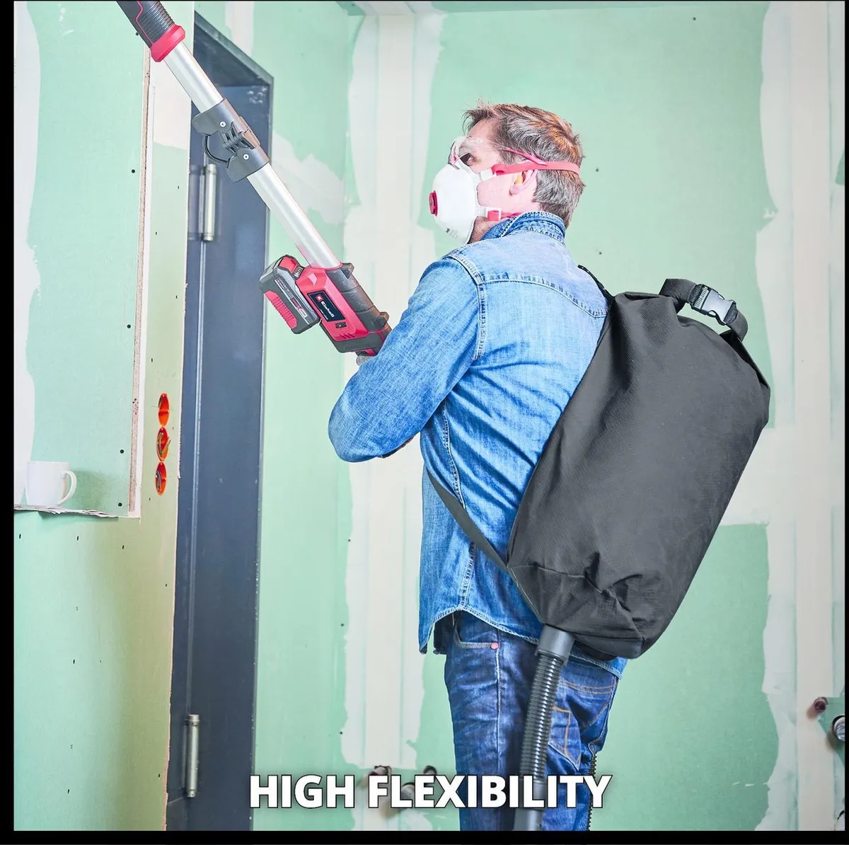 Einhell Accu Wand-/Plafondschuurmachine TE-DW 18/225 Li Solo - 225mm - 1200 tpm