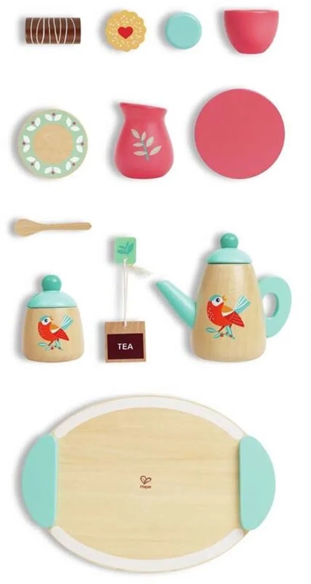 Hape Theetijd Houten Speelset - Multicolor