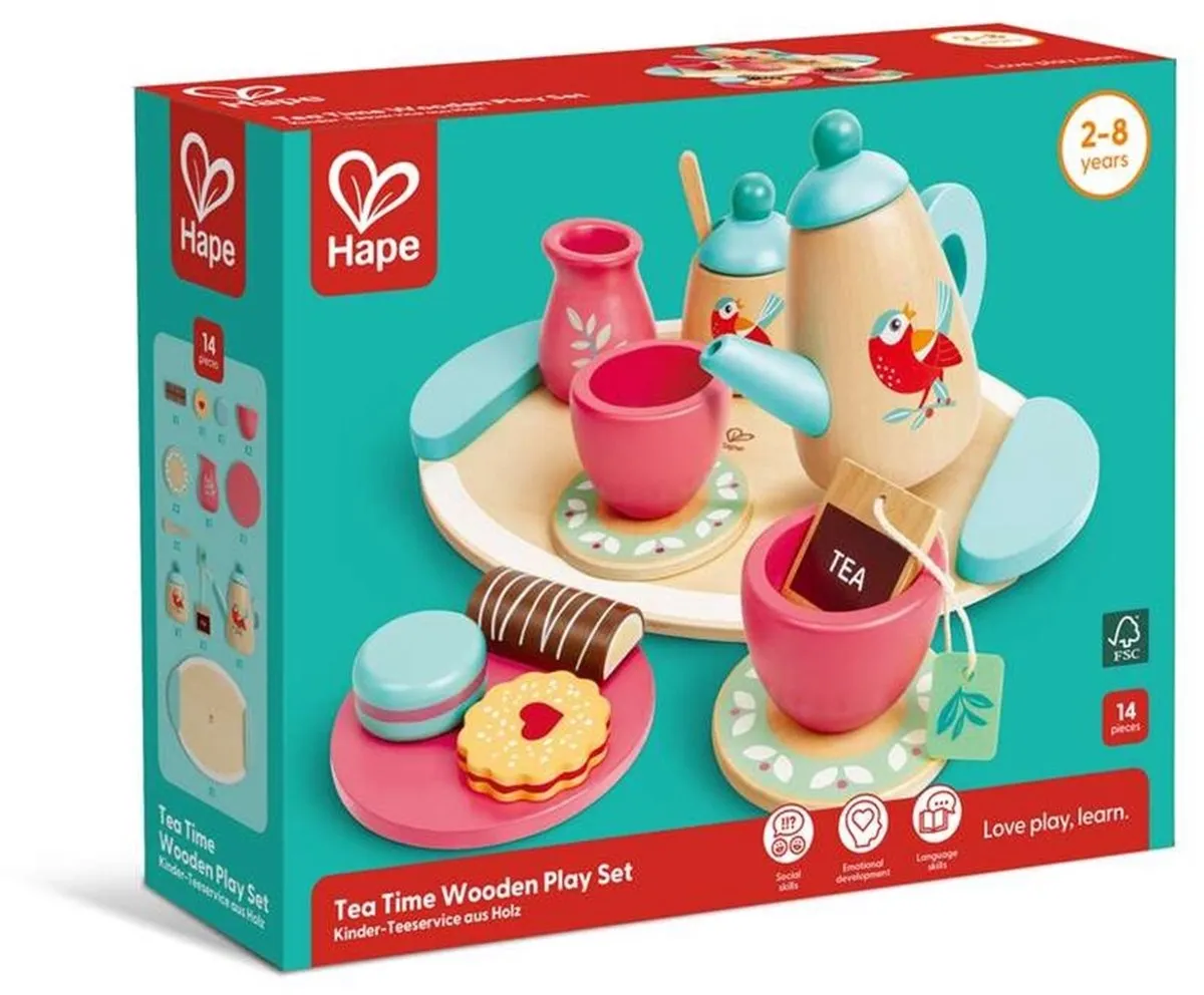 Hape Theetijd Houten Speelset - Multicolor