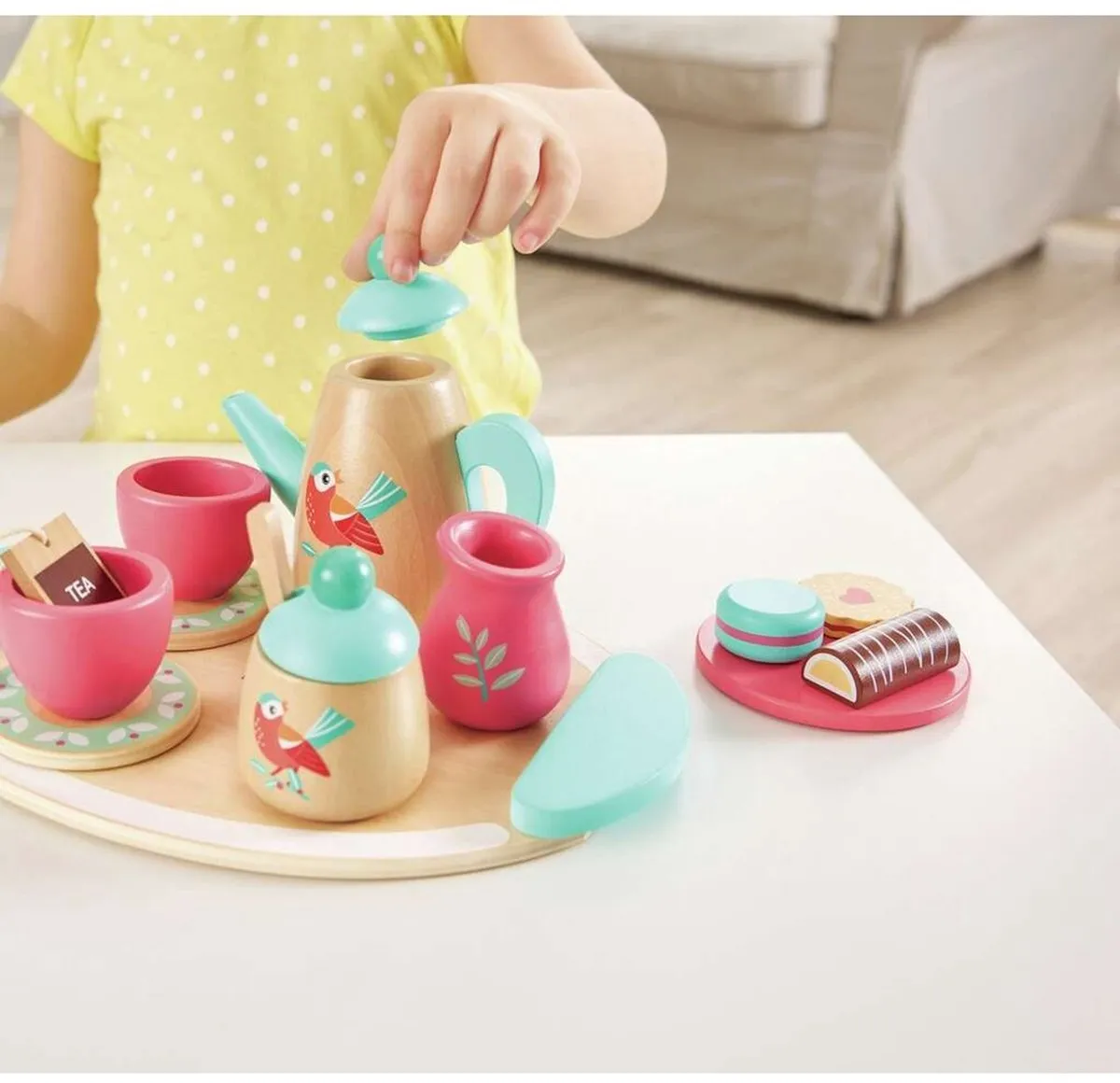 Hape Theetijd Houten Speelset - Multicolor