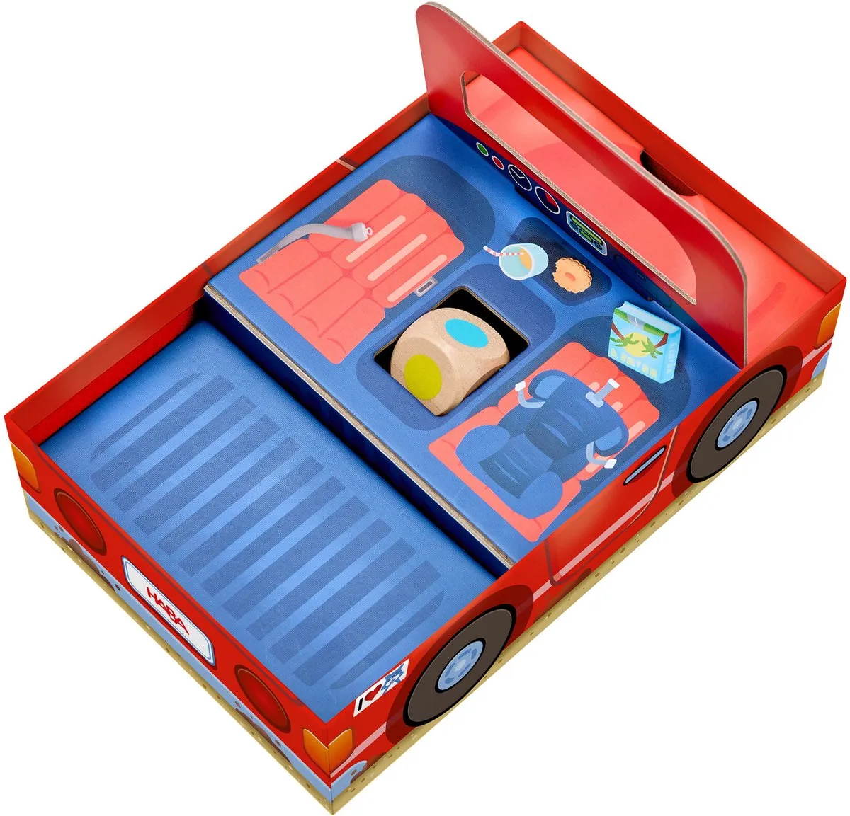 Haba Mijn Eerste Spellen Op Reis! Dobbelspel 3D-auto - Multicolor