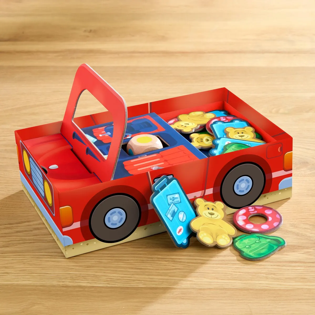 Haba Mijn Eerste Spellen Op Reis! Dobbelspel 3D-auto - Multicolor