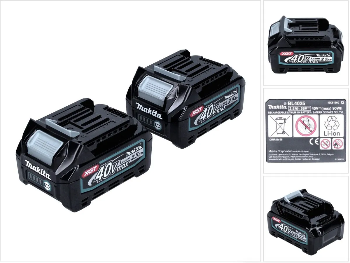 Makita BL 4025 XGT Li-Ion Accu 2x 2500mAh