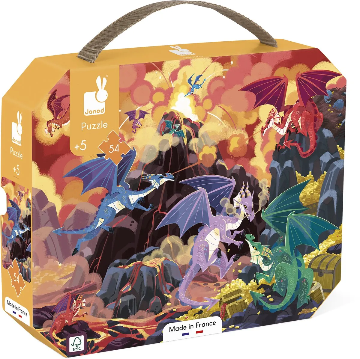Janod Puzzel Vurige Draken 54 Stuks