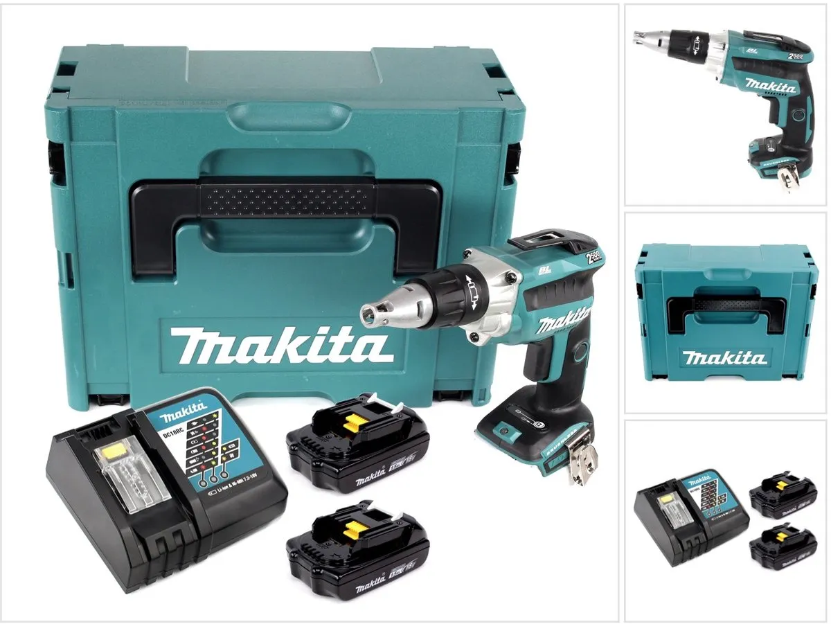 Makita DFS 250 RYJ Droge montagebouwschroevendraaier 18V