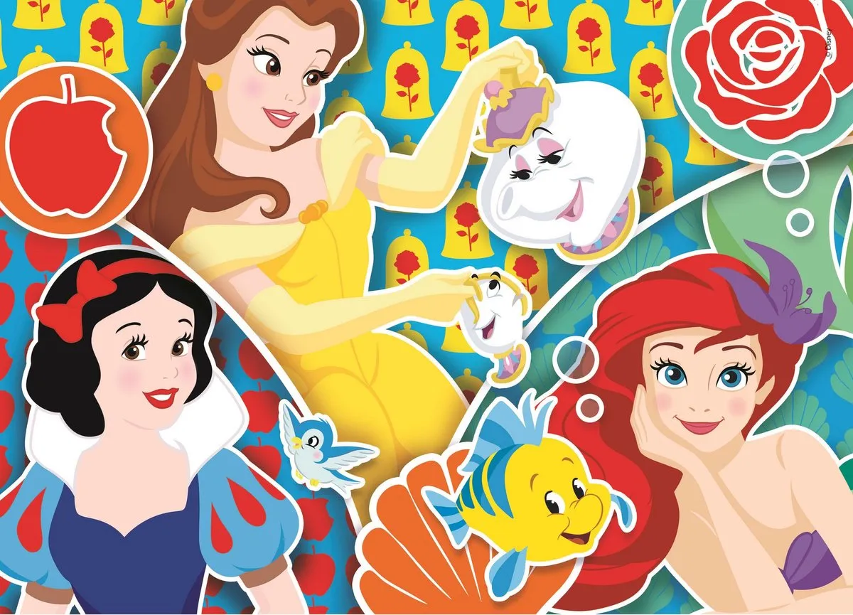 Clementoni Princess Puzzel 40 Stuks - 2x20 Stukjes Multicolor - afbeelding 3 van 6