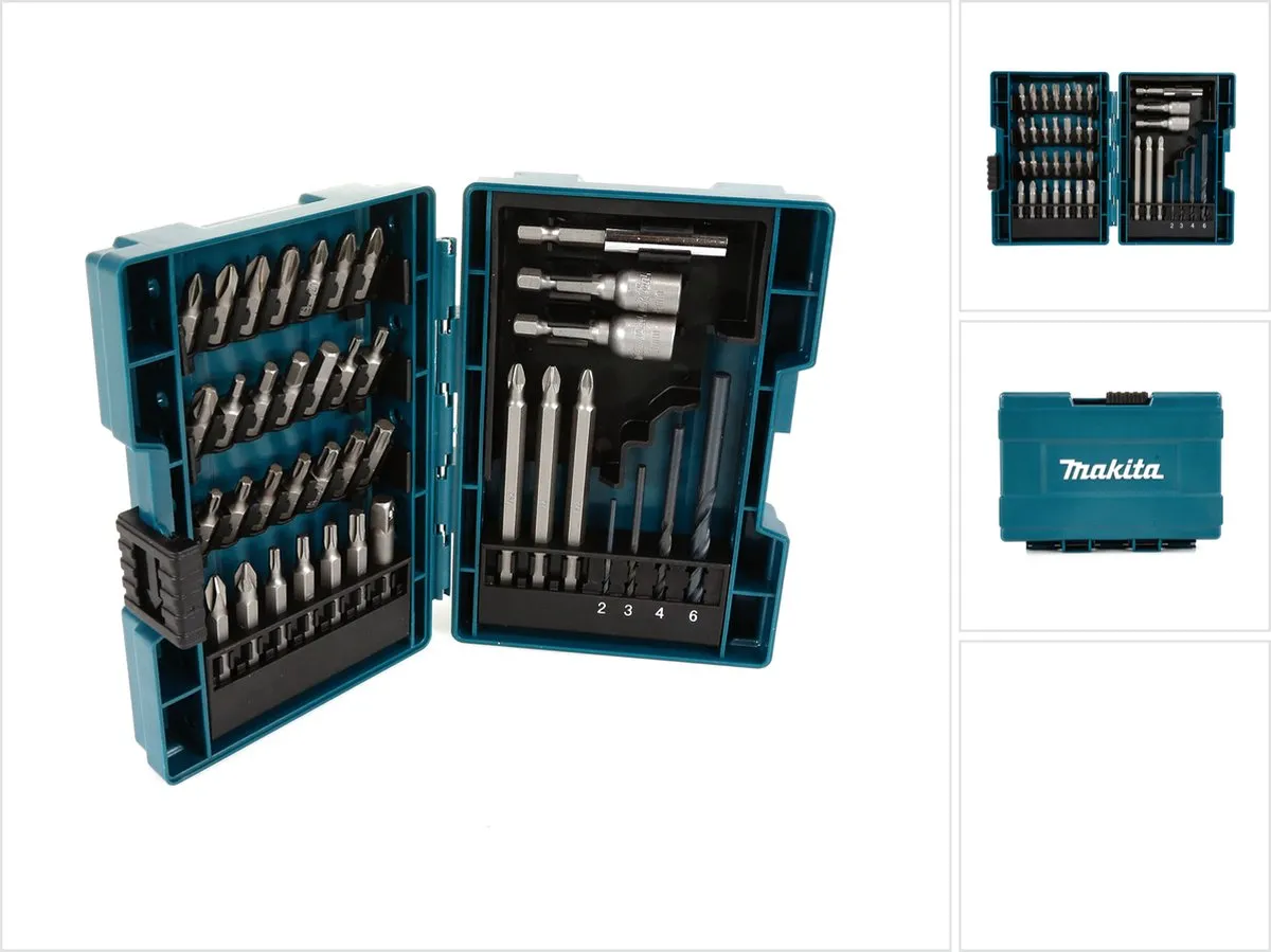 Makita B-54106 Bitset 38-delig - Turquoise