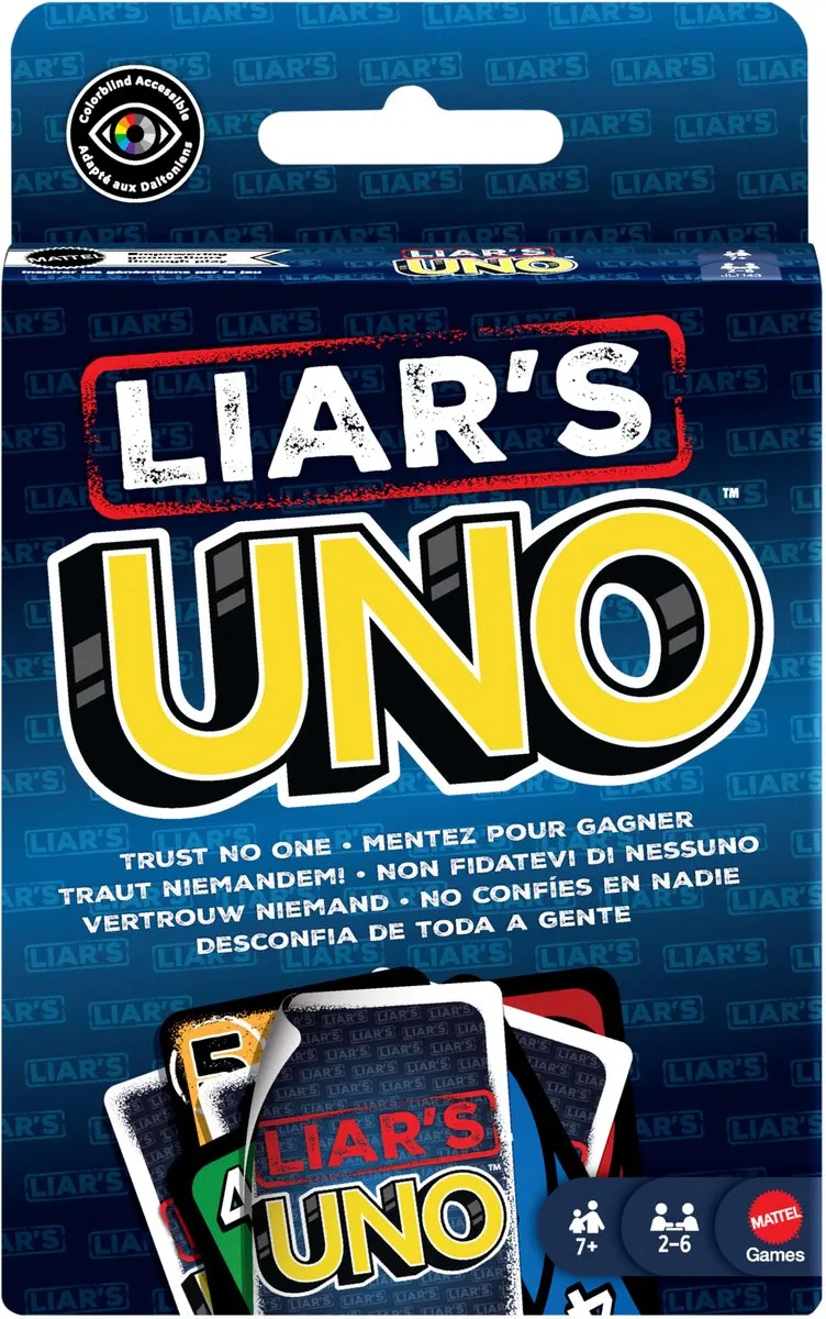 Mattel Games UNO Liar's JLH43 Kaartspel - 2-6 Spelers
