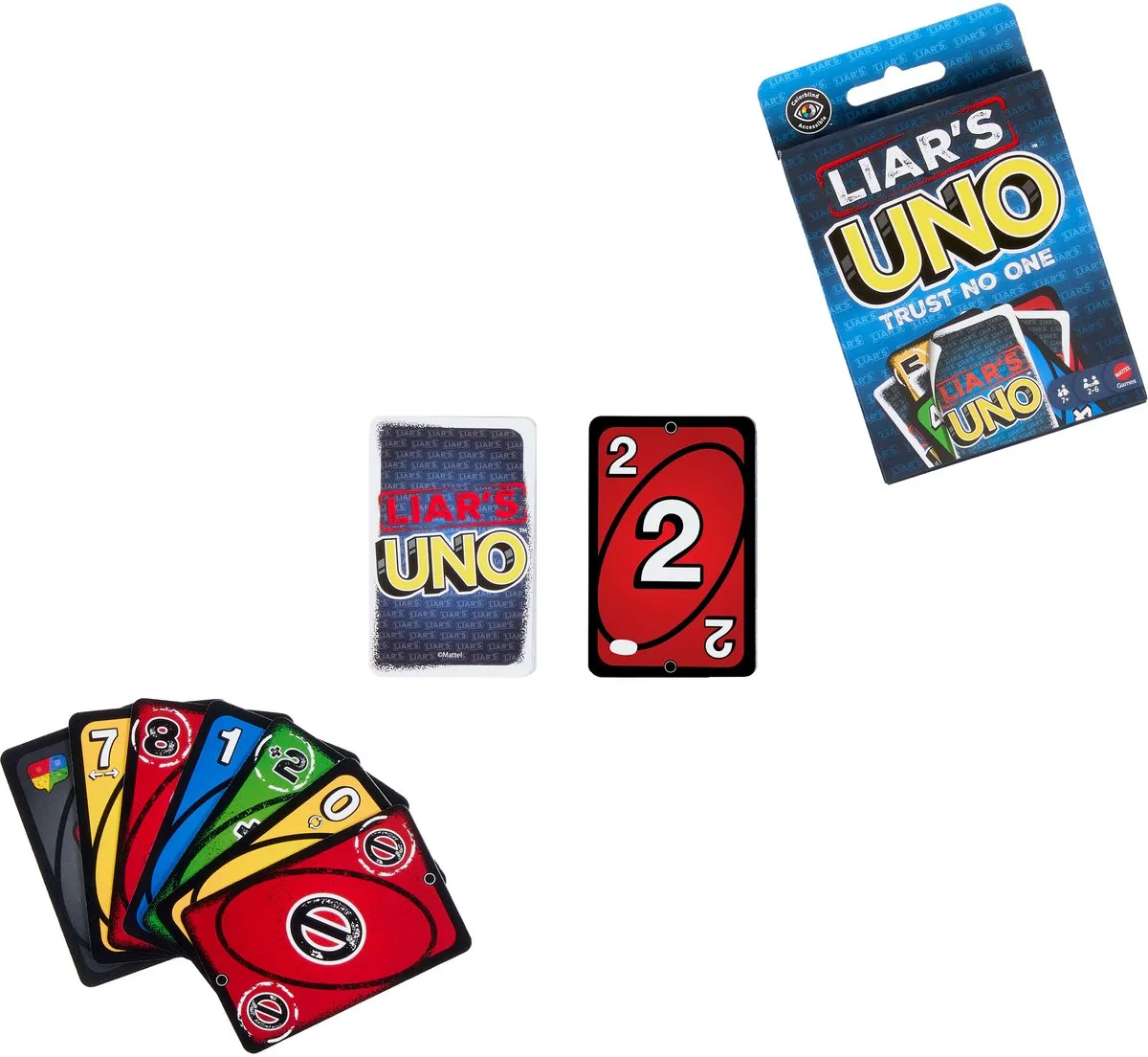 Mattel Games UNO Liar's JLH43 Kaartspel - 2-6 Spelers