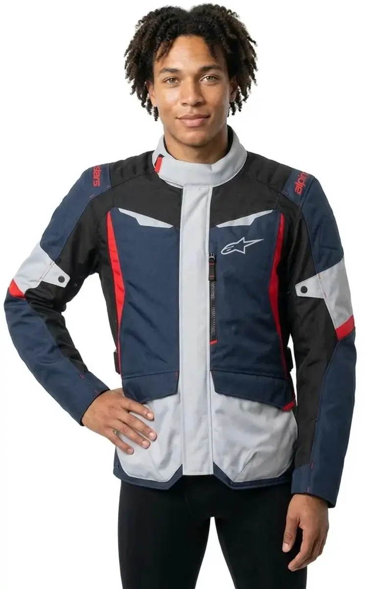 Alpinestars ST-1 WP Motorjas - XL - Khaki/Zwart/Fluo Rood - afbeelding 6 van 6