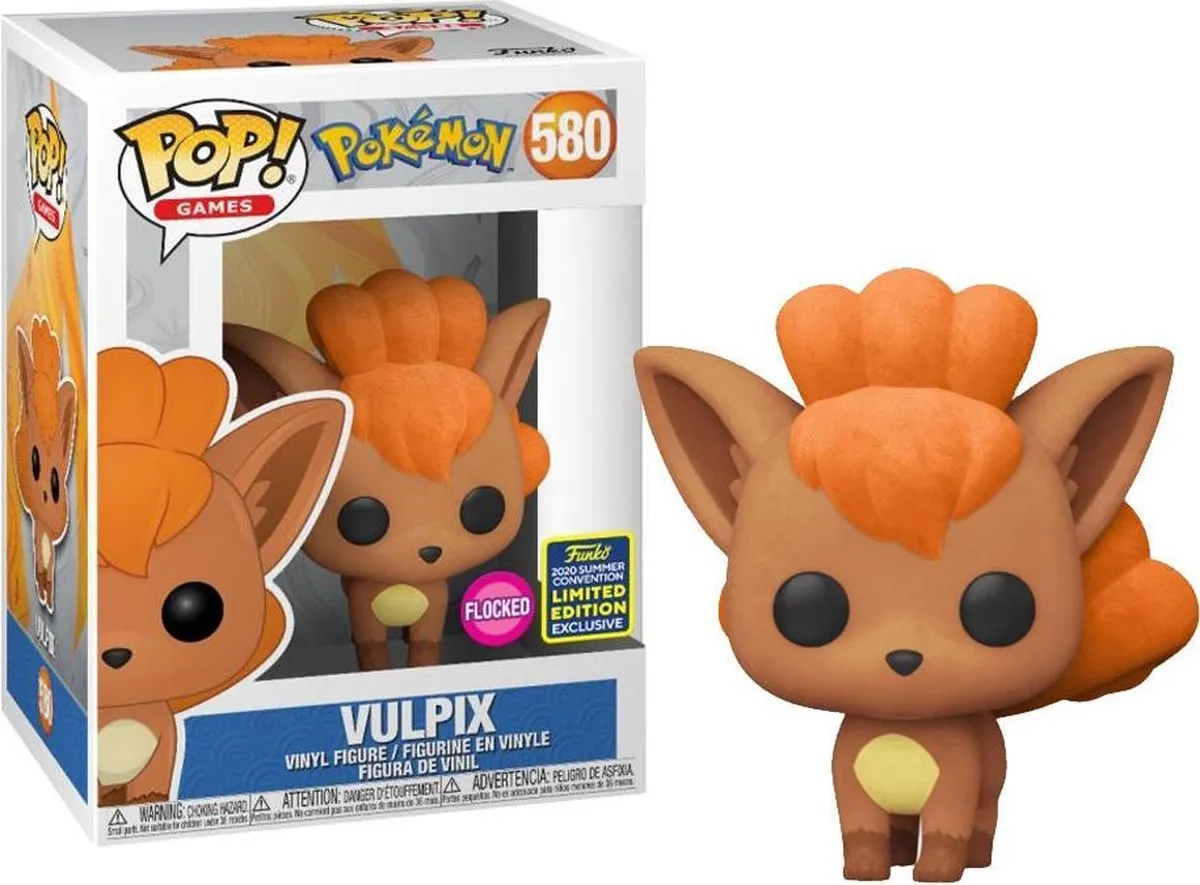 Funko Pop Pokémon Vulpix Flocked