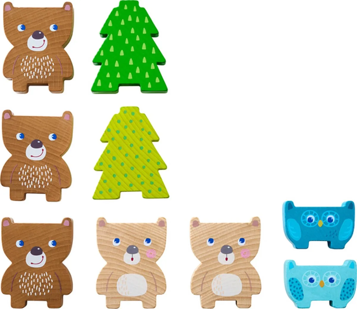 Haba Stapelspel Bosdieren 305778 - 9 Stenen Meerkleurig - afbeelding 6 van 6