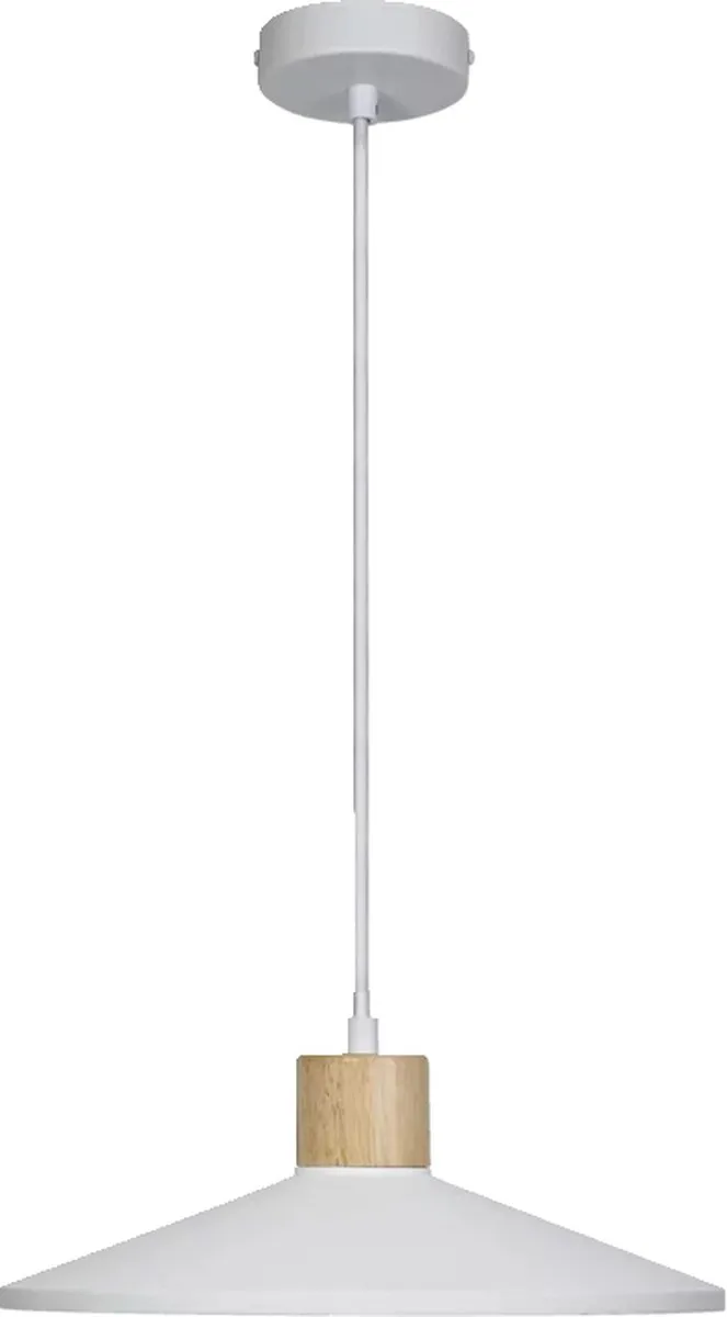 LEDVANCE Decor Plaster Wood Pendant E27 - 32cm - Wit - afbeelding 6 van 6