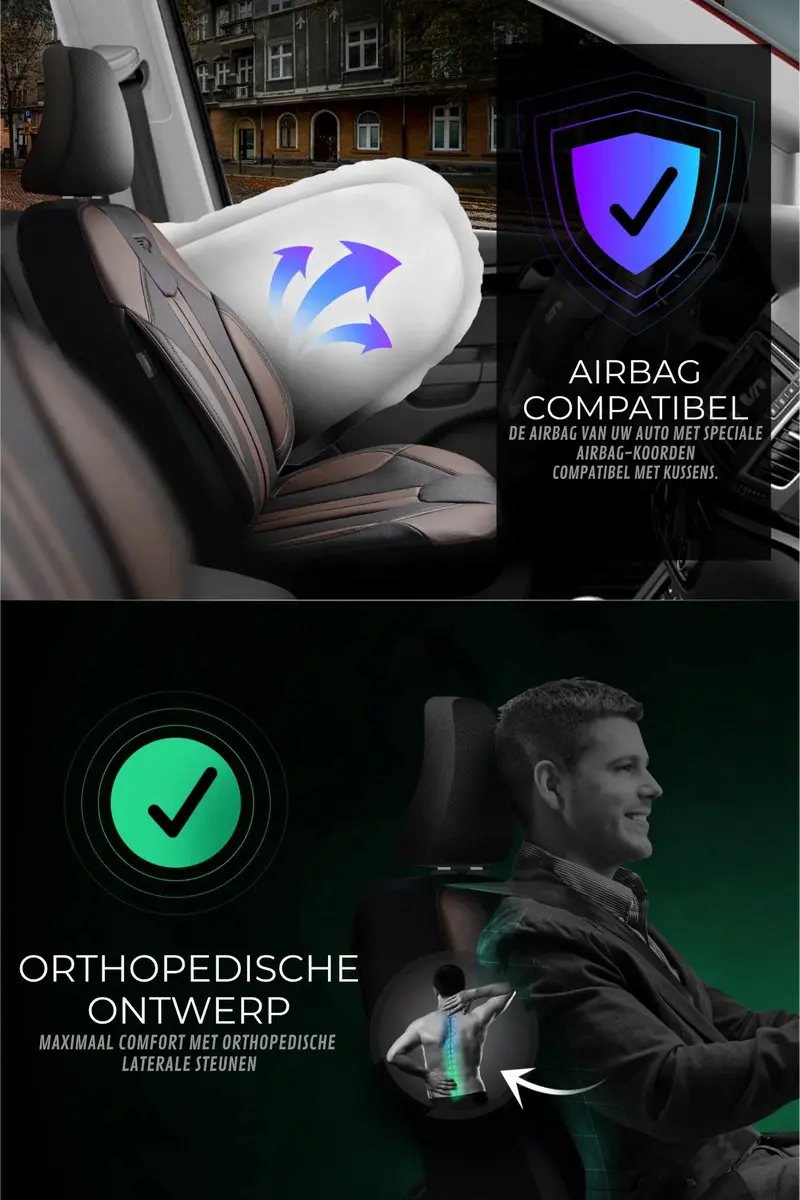 Panda Stoelhoezen Peugeot 309 1986-1993 - Bruin
