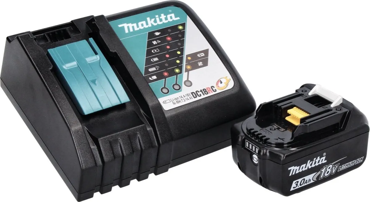 Makita DPV 300 RF1 Polijstmachine 18V - 80mm - 3.0Ah