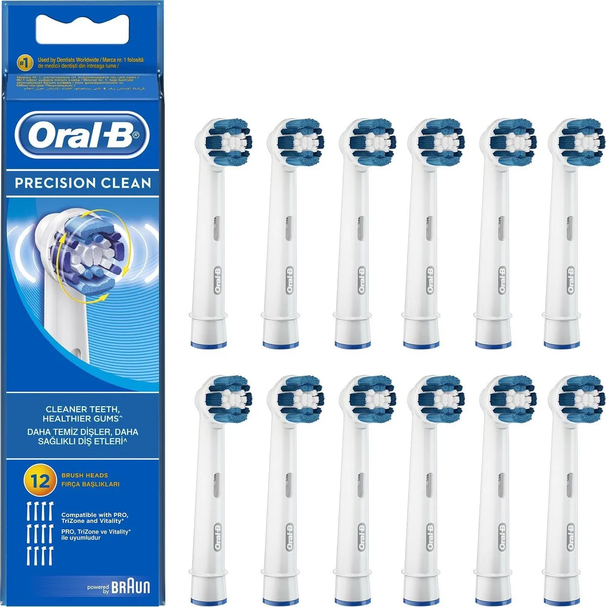 Oral-B Precision Clean Opzetborstels HX60-162858 - 12 Stuks
