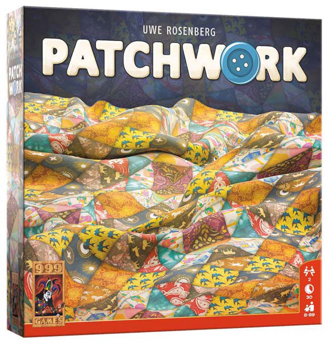 999 Games - Patchwork - Twee speler spel - Uitdagende puzzel voor 2! - Door de eenvoudige spelregels in combinatie met tactische uitdaging is Patchwork leuk voor iedereen!