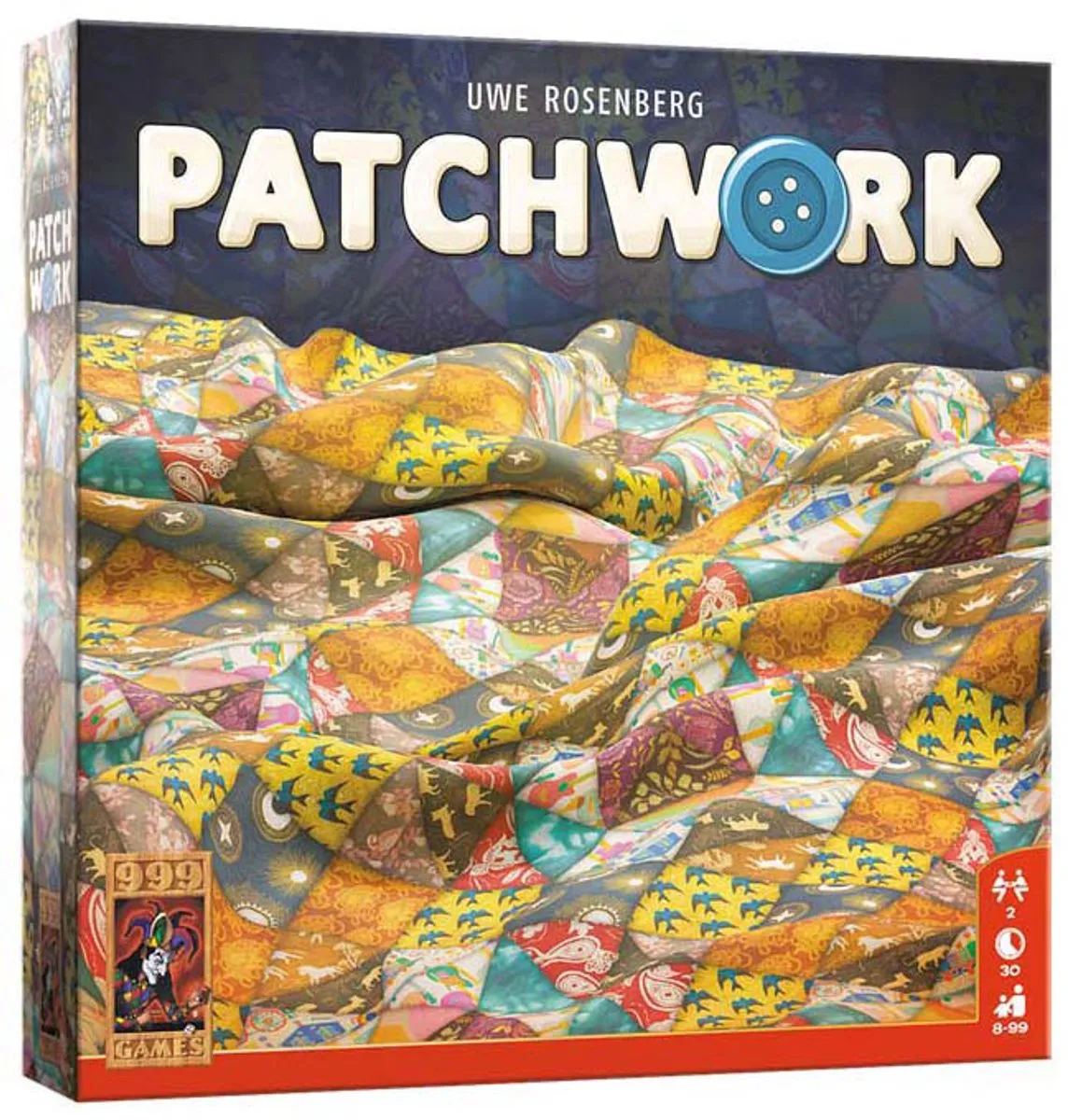 999 Games Patchwork - Twee Speler Puzzelspel - 999-PAT01N