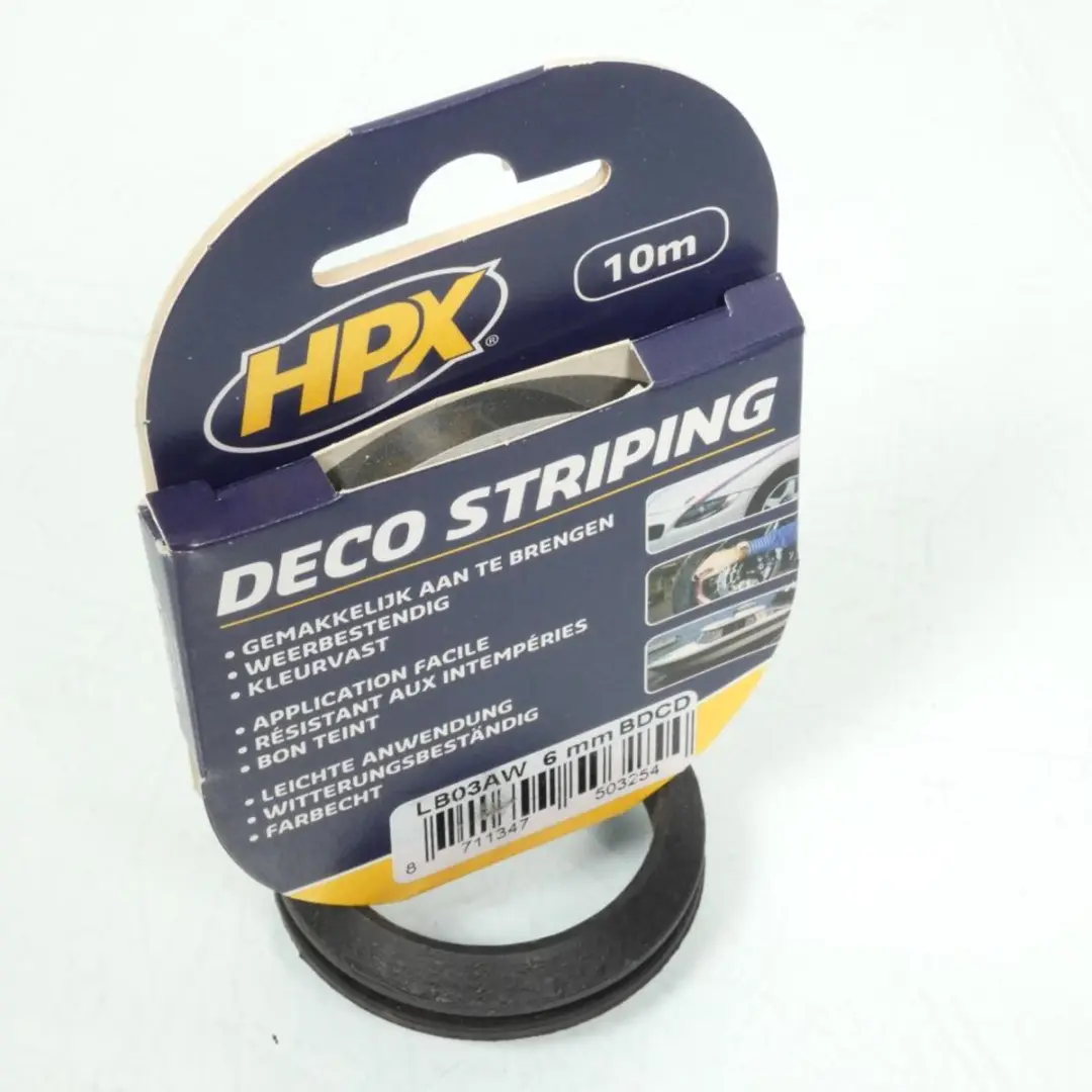 HPX Velgstriping Solidline 6mm x 10m - Lichtblauw
