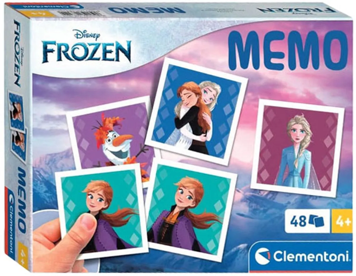 Clementoni - Memory voor kinderen - Frozen - 48 Kaarten - Memory spel - Educatief Speelgoed - Vanaf 4 jaar