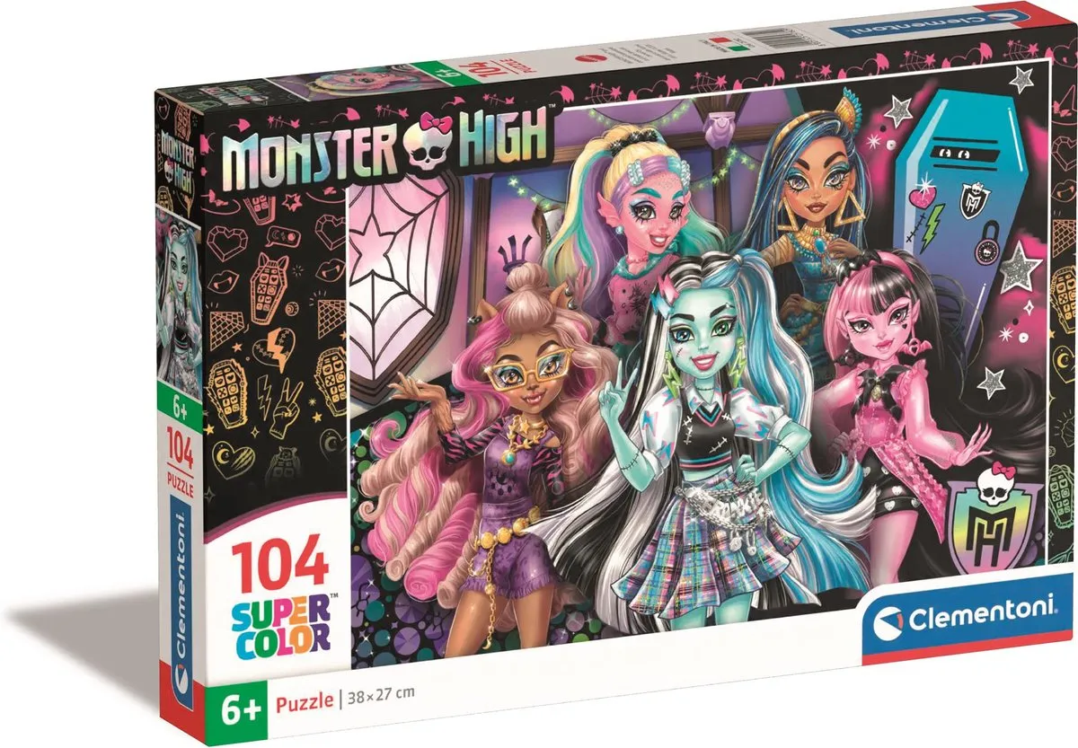 Clementoni Monster High Puzzel 104 Stukjes - Multikleur
