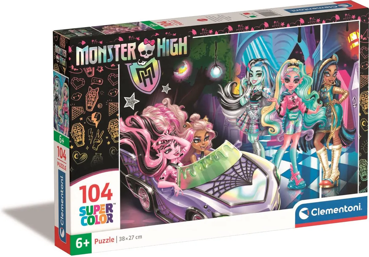 Clementoni Monster High Puzzel 104 Stukjes - Multikleur