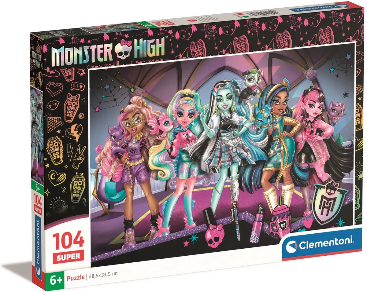Clementoni Monster High Puzzel 104 Stukjes