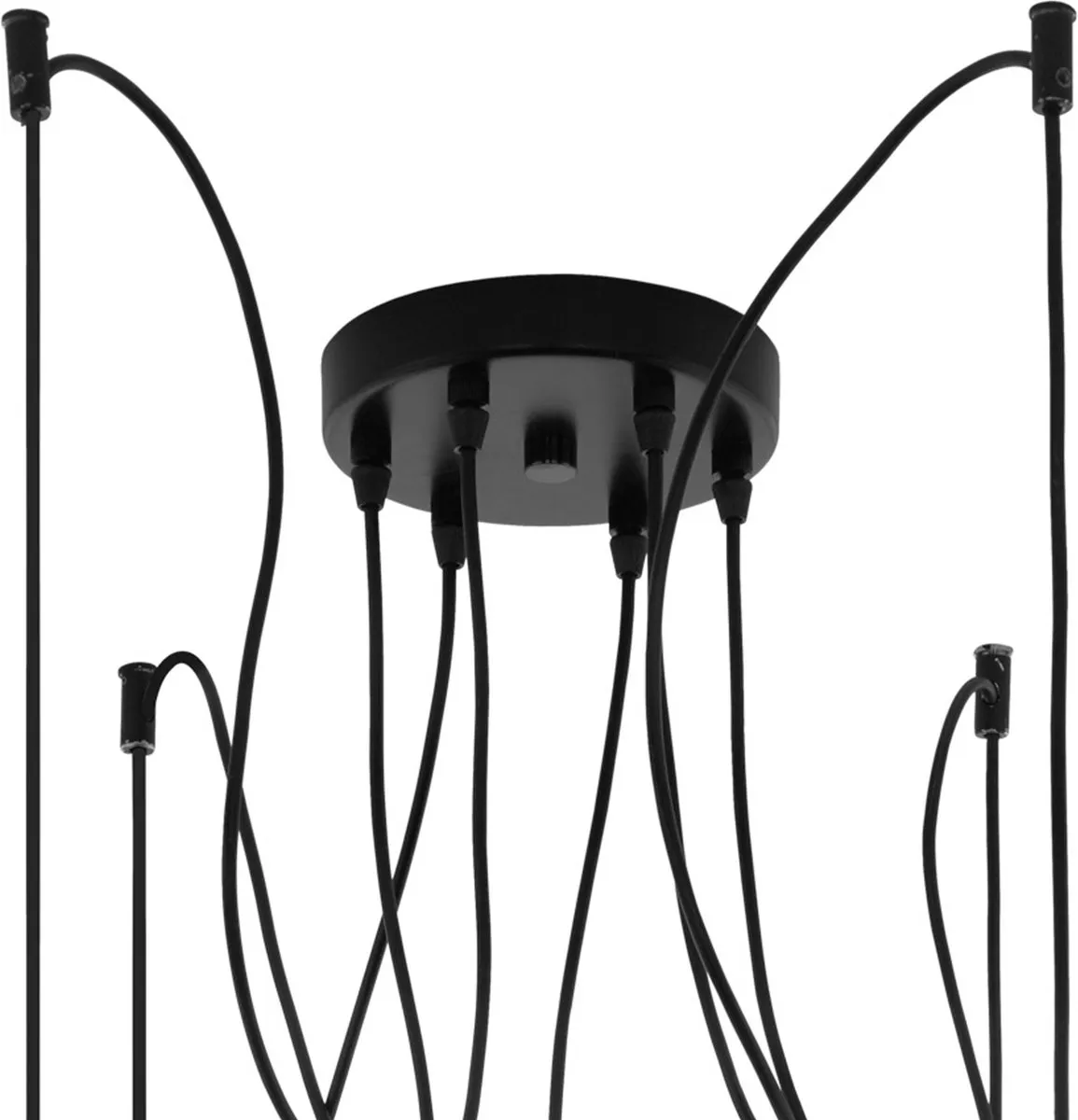 Eglo Roccamena Hanglamp 6-lichts - Zwart/Koper