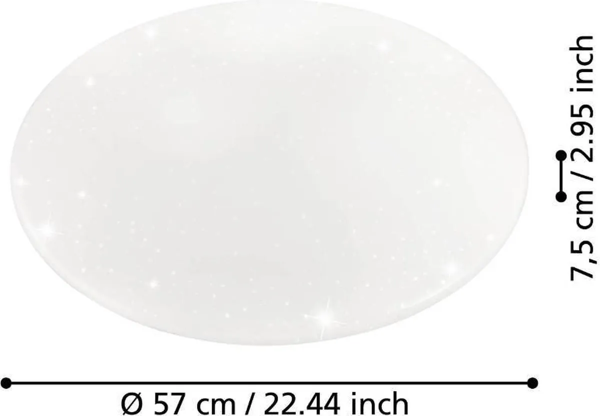 Eglo Giron-S Plafonnière 57cm - Wit