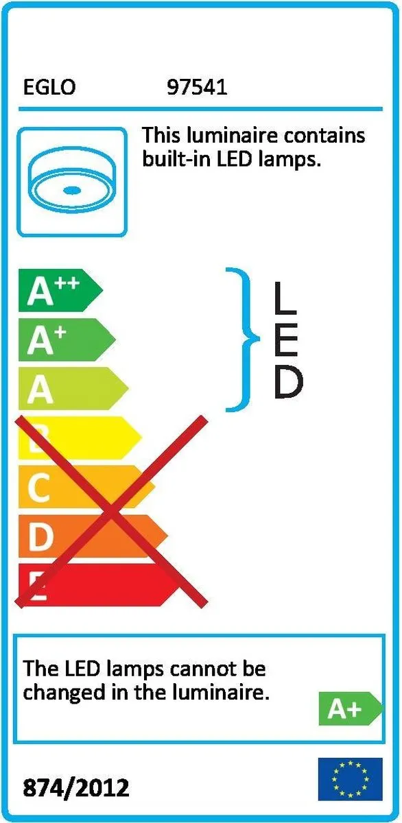 Eglo Giron-S Plafonnière 57cm - Wit