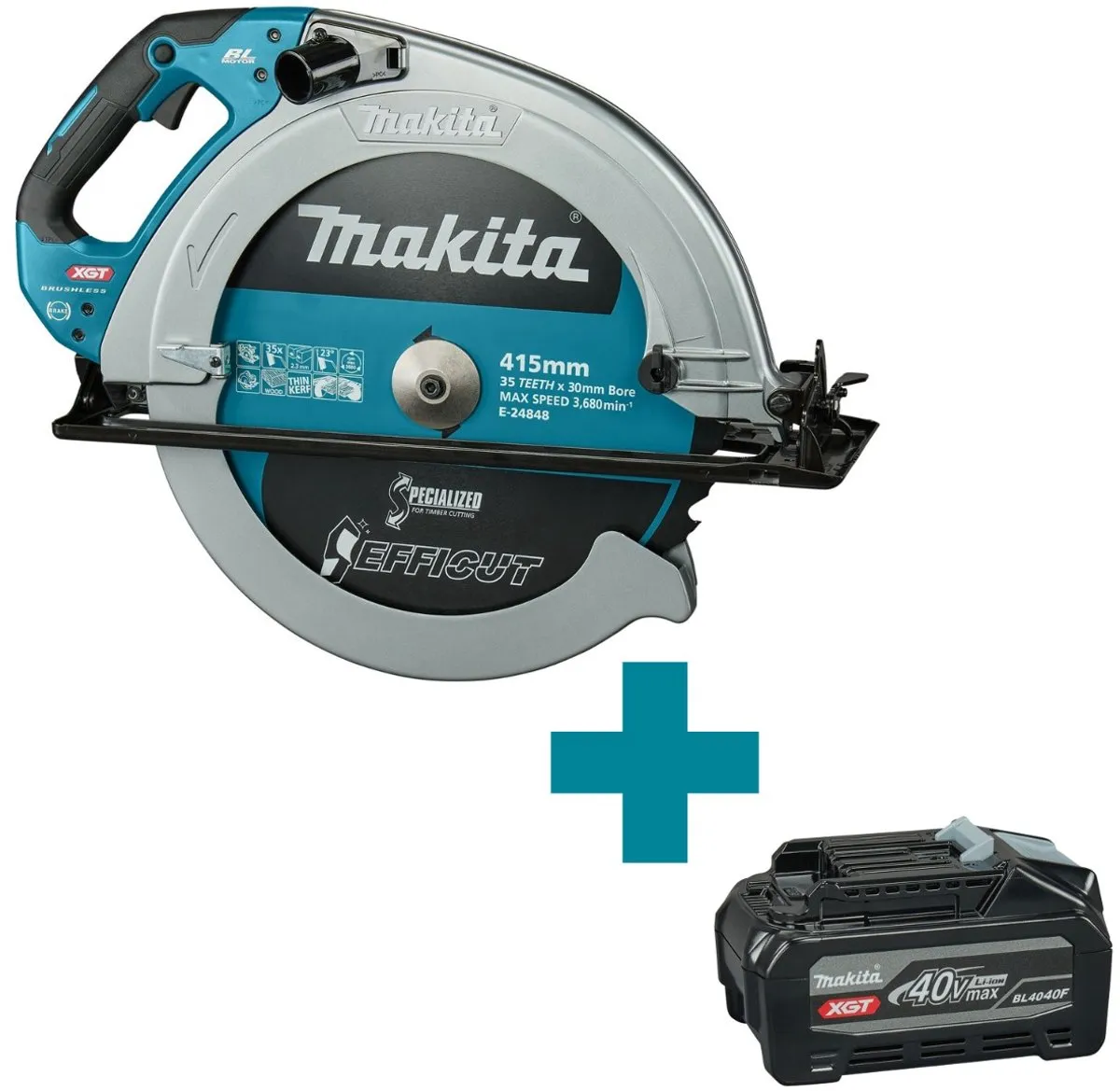 Makita HS013GZ Accu Cirkelzaag 415mm XGT 40V