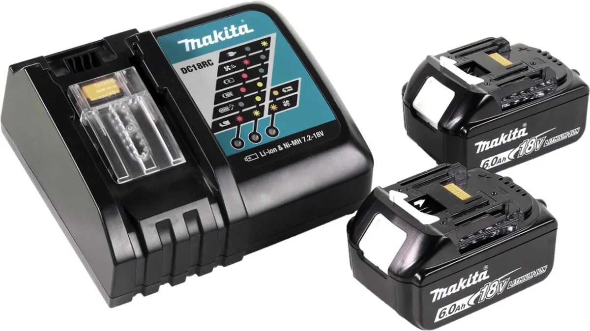 Makita DHR242RGJ Accuklopboormachine 18V SDS-plus - 2x 6.0Ah + Lader + Makpac - afbeelding 3 van 5