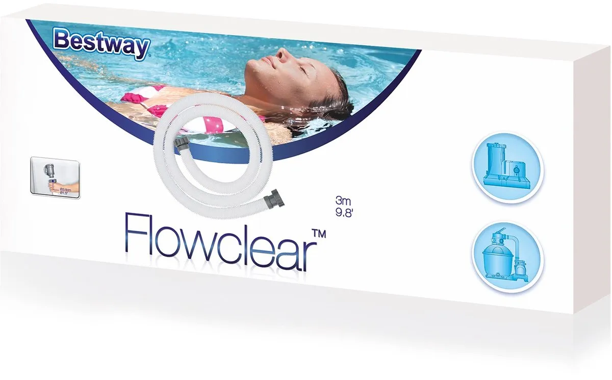 Bestway Zwembadslang 38mm - Ø38mm Lengte 300cm