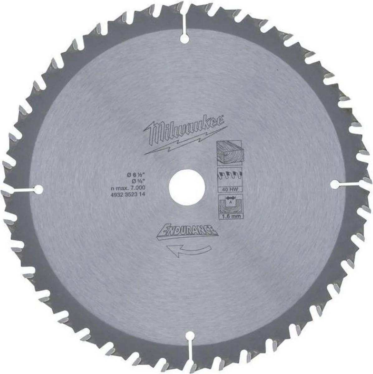 Milwaukee HM 4932471311 Cirkelzaagblad 165mm 24T