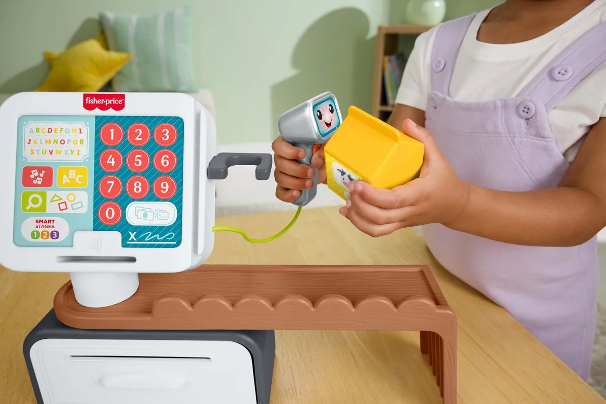 Fisher Price Leerplezier Tellen en Shoppen Speelgoedkassa - Meerkleurig - afbeelding 6 van 6