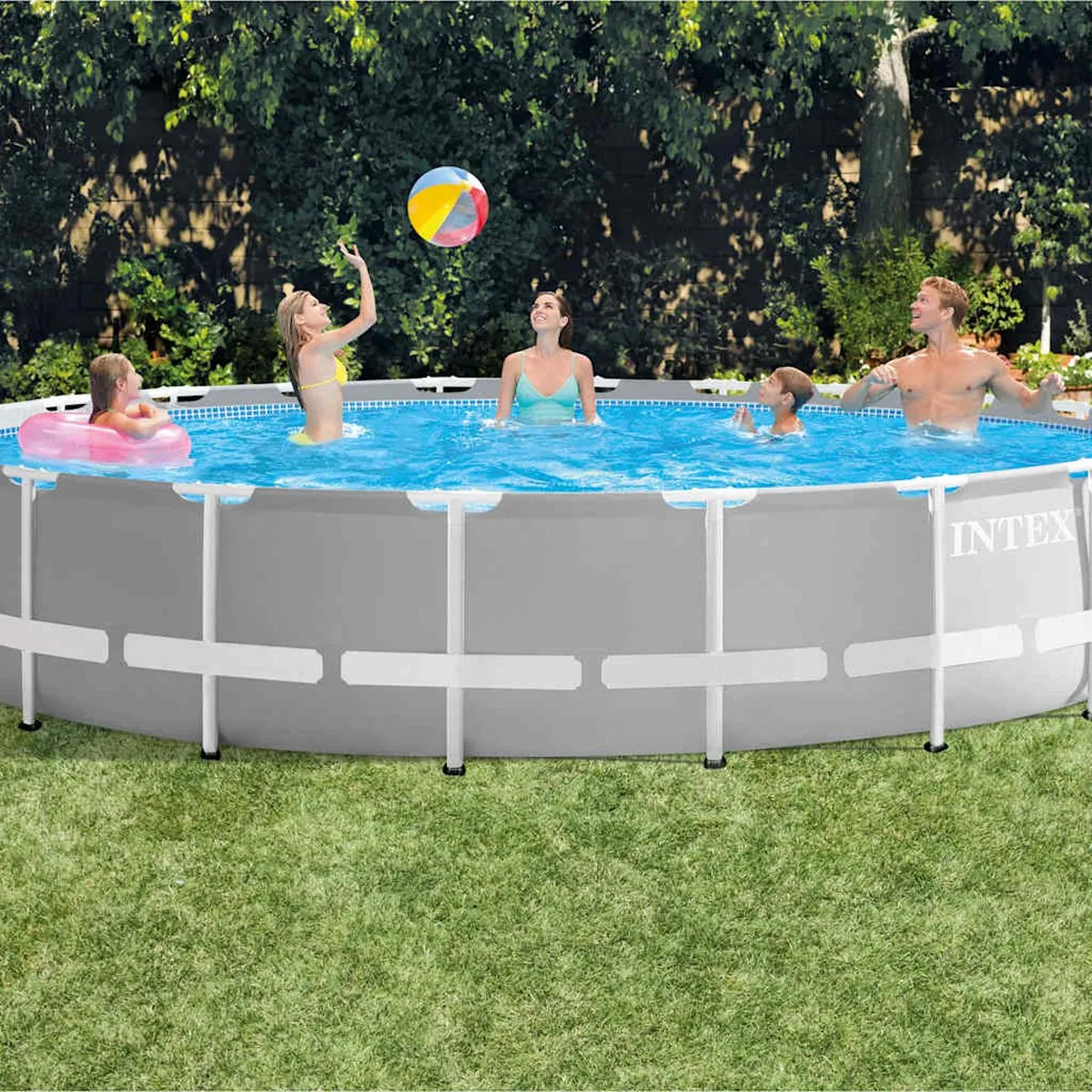 Intex Prism Frame™ Premium Pool - Opzetzwembad - Ø 610 x 132 cm met filterpomp