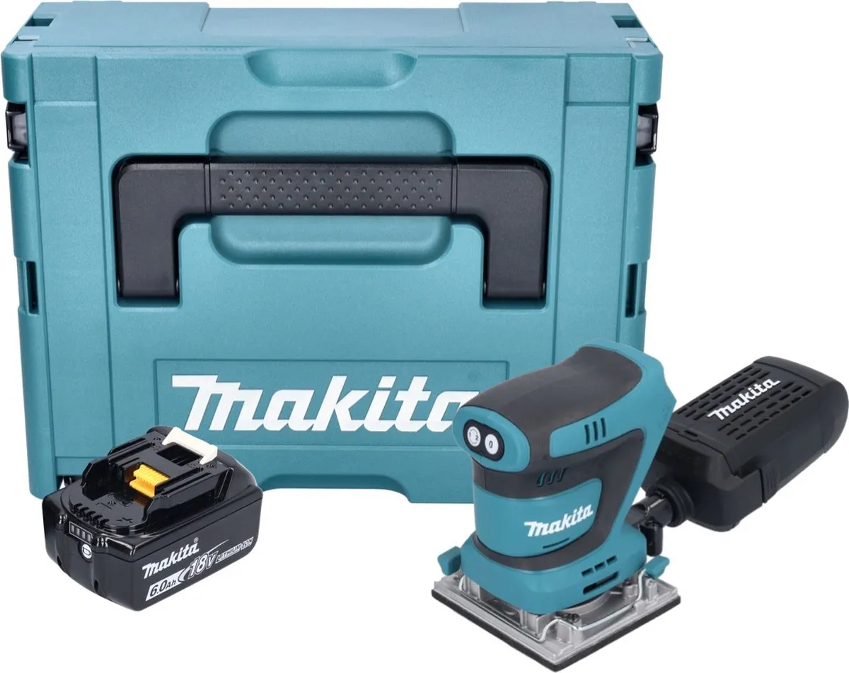 Makita DBO 484 Accu-Excentrische Schuurmachine 18V - 1x 6,0Ah
