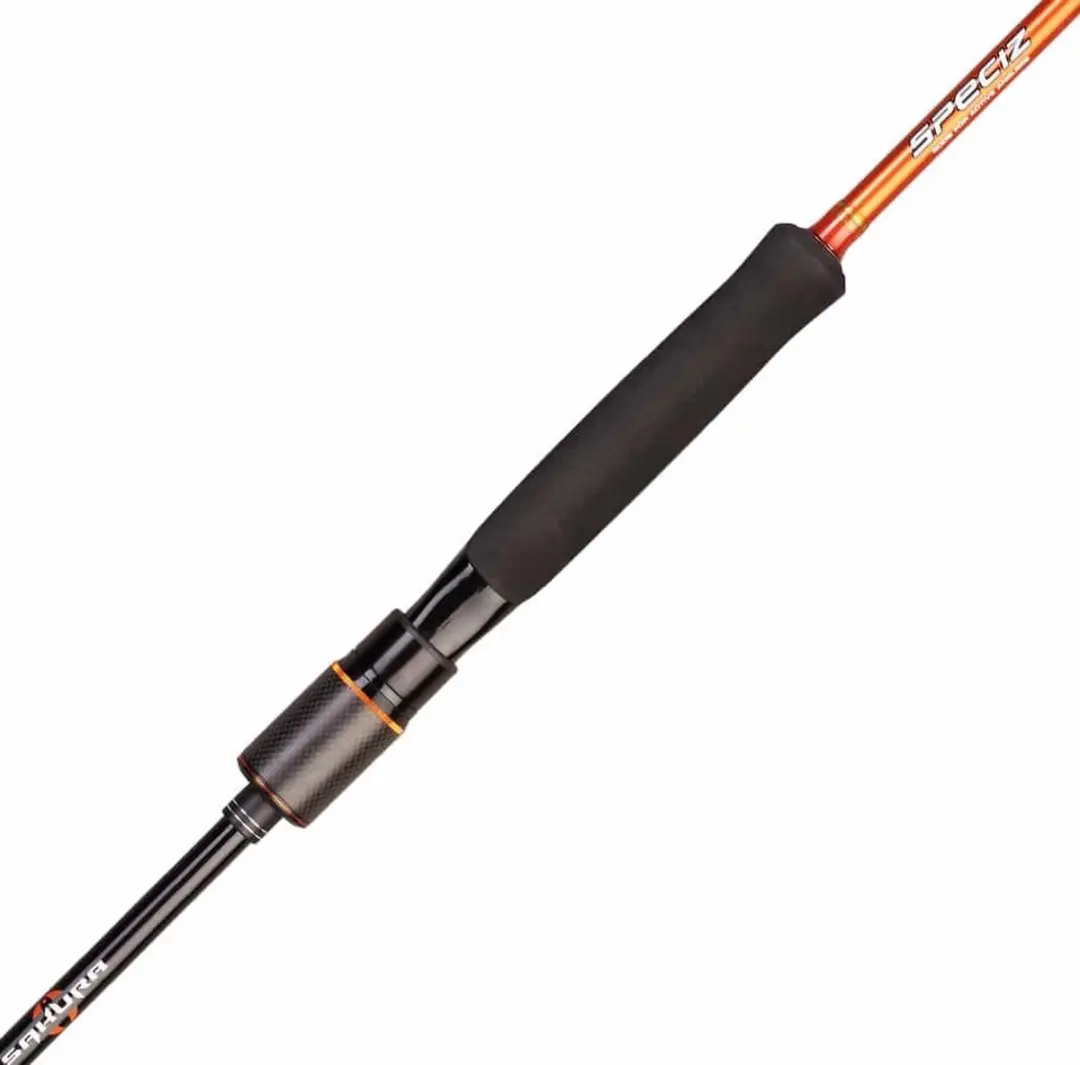 Sakura Speciz Seabass Spinhengel 2.44m Medium - 5-25gr - Oranje/Zwart