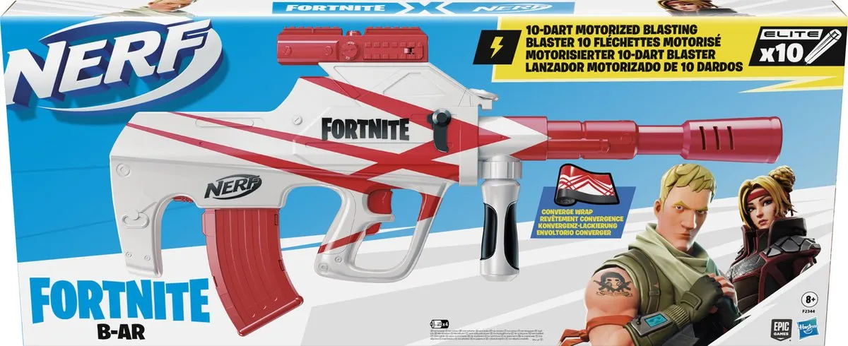 Nerf Fortnite B AR Blaster F2344F02 - 4x AA - afbeelding 6 van 6