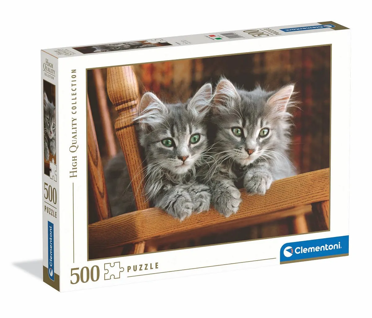 Clementoni Puzzel Twee Kittens 500 Stuks - Multikleur