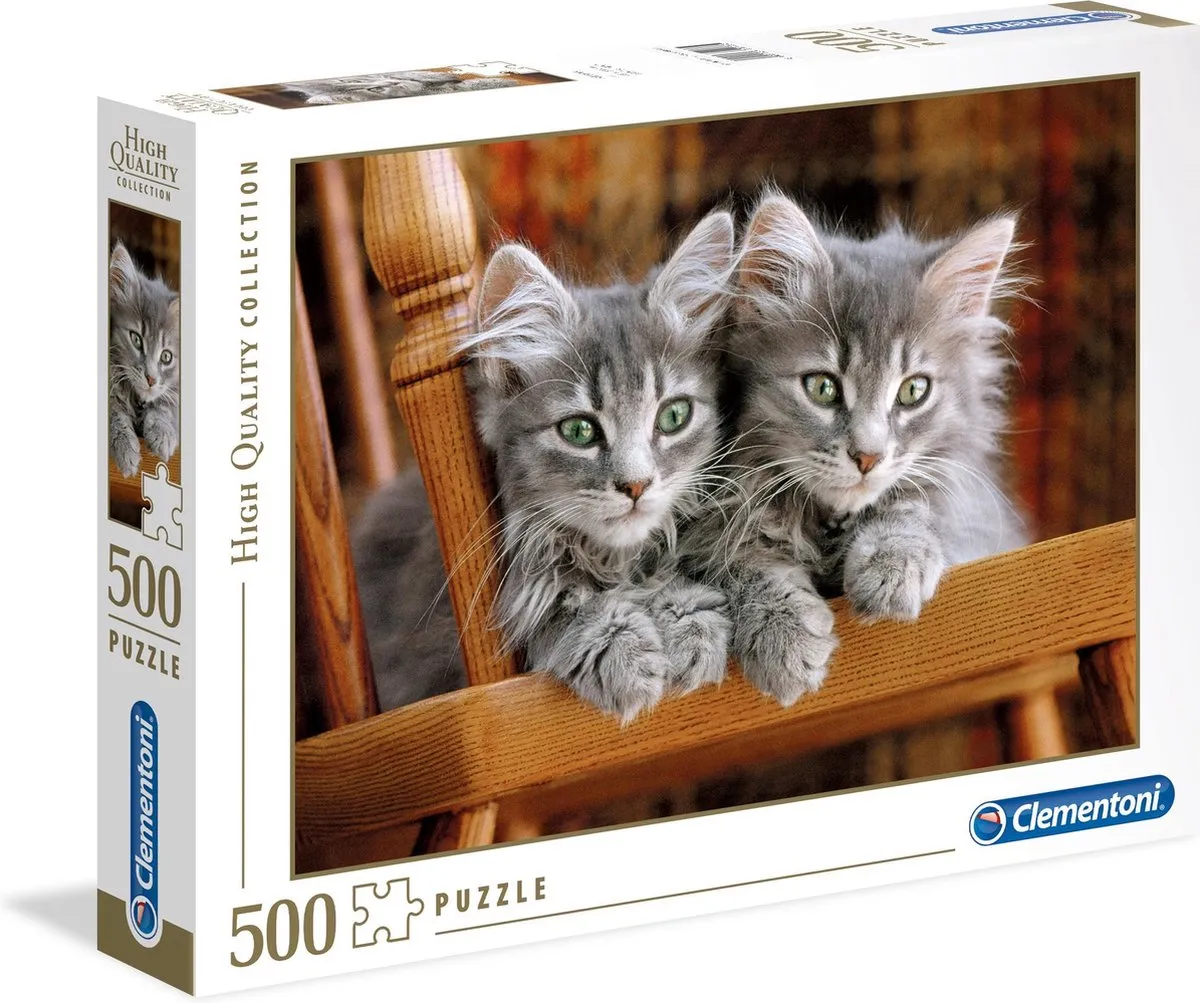Clementoni Puzzel Twee Kittens 500 Stuks