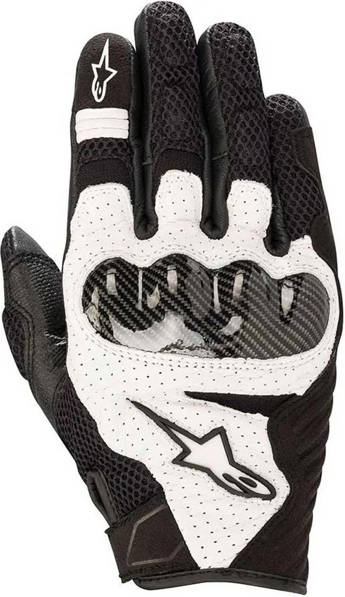 Alpinestars SMX-1 Air V2 Motorfiets Handschoenen M - Wit/Zwart