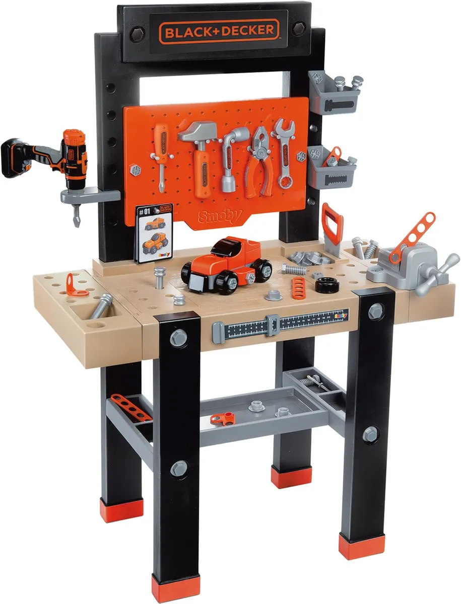 Smoby Bricolo Center Speelgoedwerkbank - 92 Accessoires