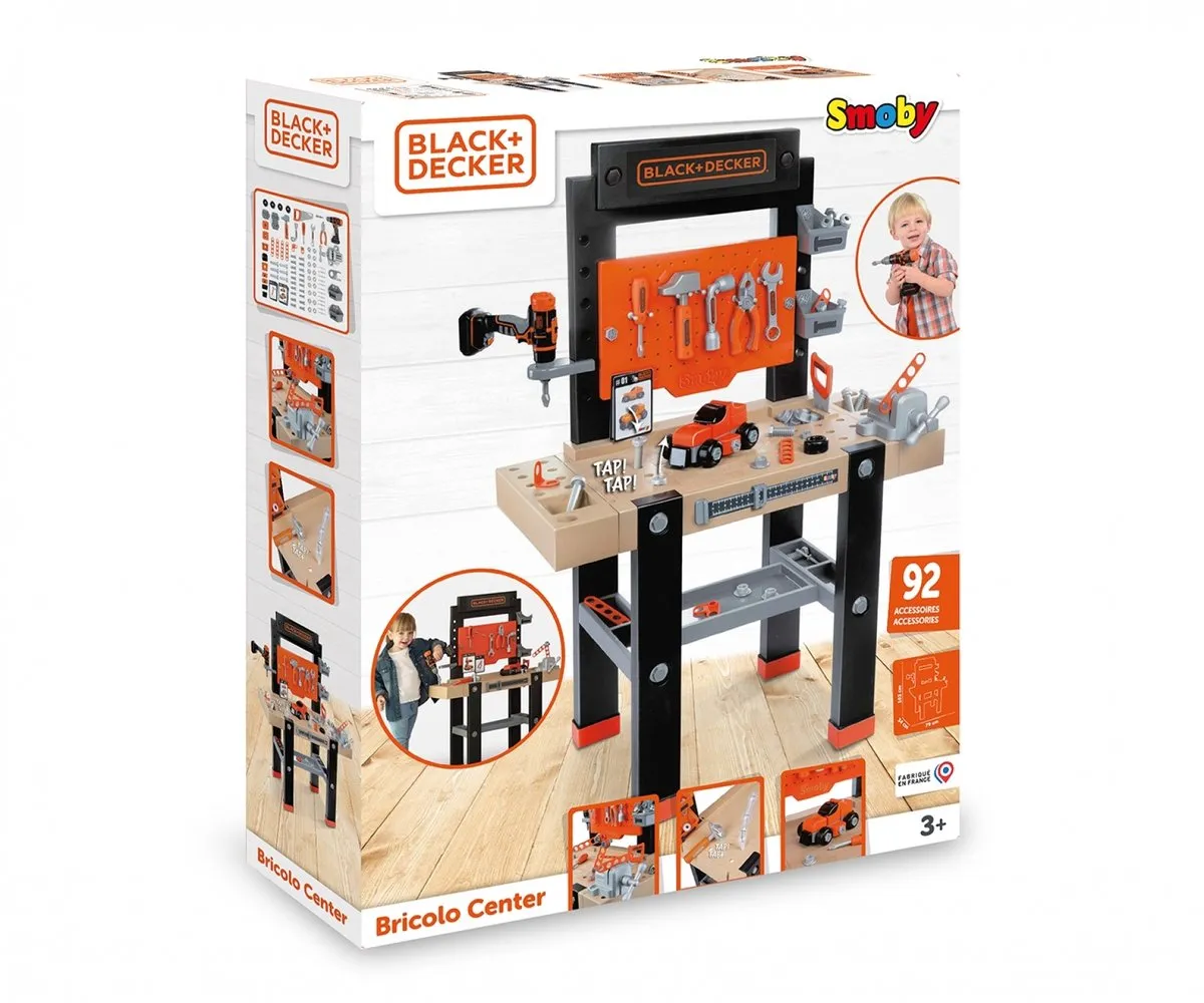 Smoby Bricolo Center Speelgoedwerkbank - 92 Accessoires