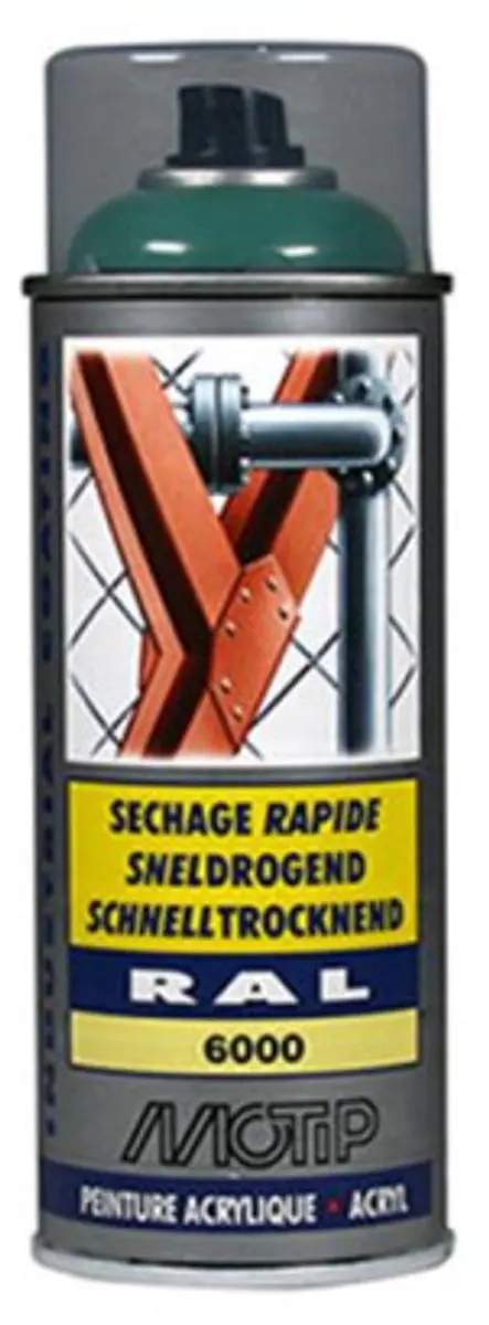 Motip Acryllak Hoogglans RAL 6000 Patinagroen 400ml