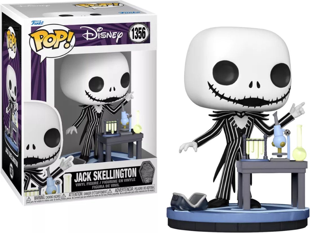 Funko The Nightmare Before Christmas - 30th POP! Jack (Lab) 9 cm Verzamelfiguur - Multicolours