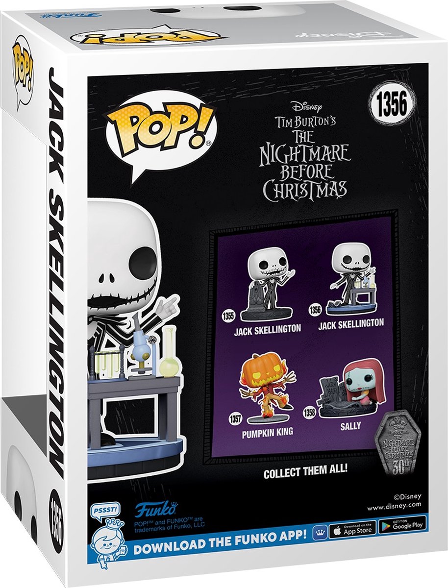 Funko The Nightmare Before Christmas - 30th POP! Jack (Lab) 9 cm Verzamelfiguur - Multicolours