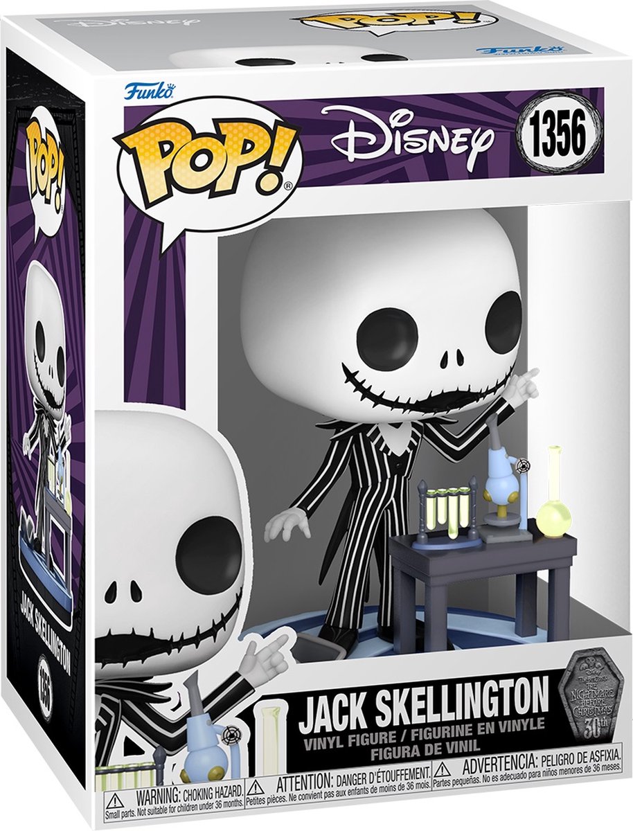 Funko The Nightmare Before Christmas - 30th POP! Jack (Lab) 9 cm Verzamelfiguur - Multicolours