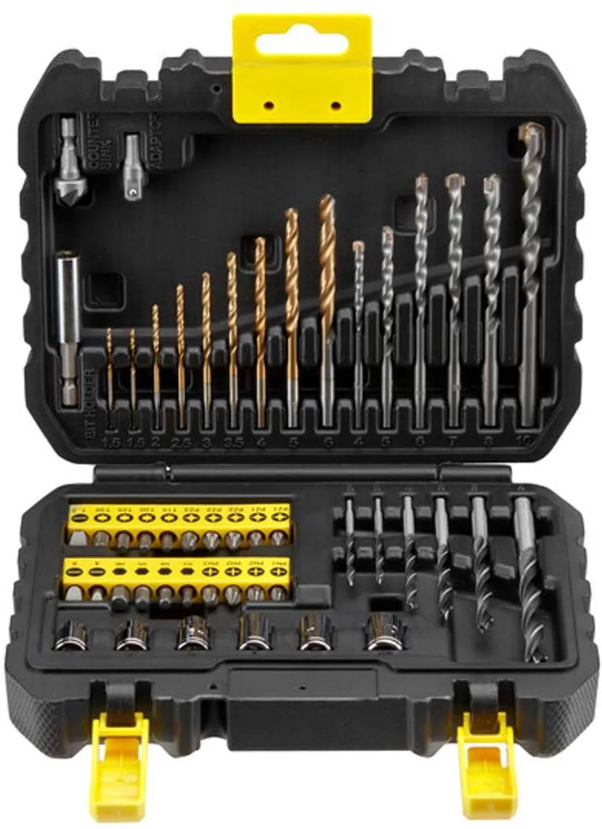 Stanley 50-delige Borenset STA88546-XJ - Metaal/Steen