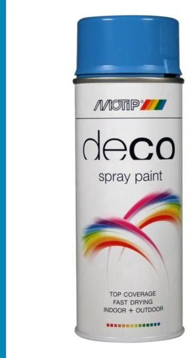 Motip Deco Alkyd Hoogglanslak RAL 5012 Lichtblauw 400ml